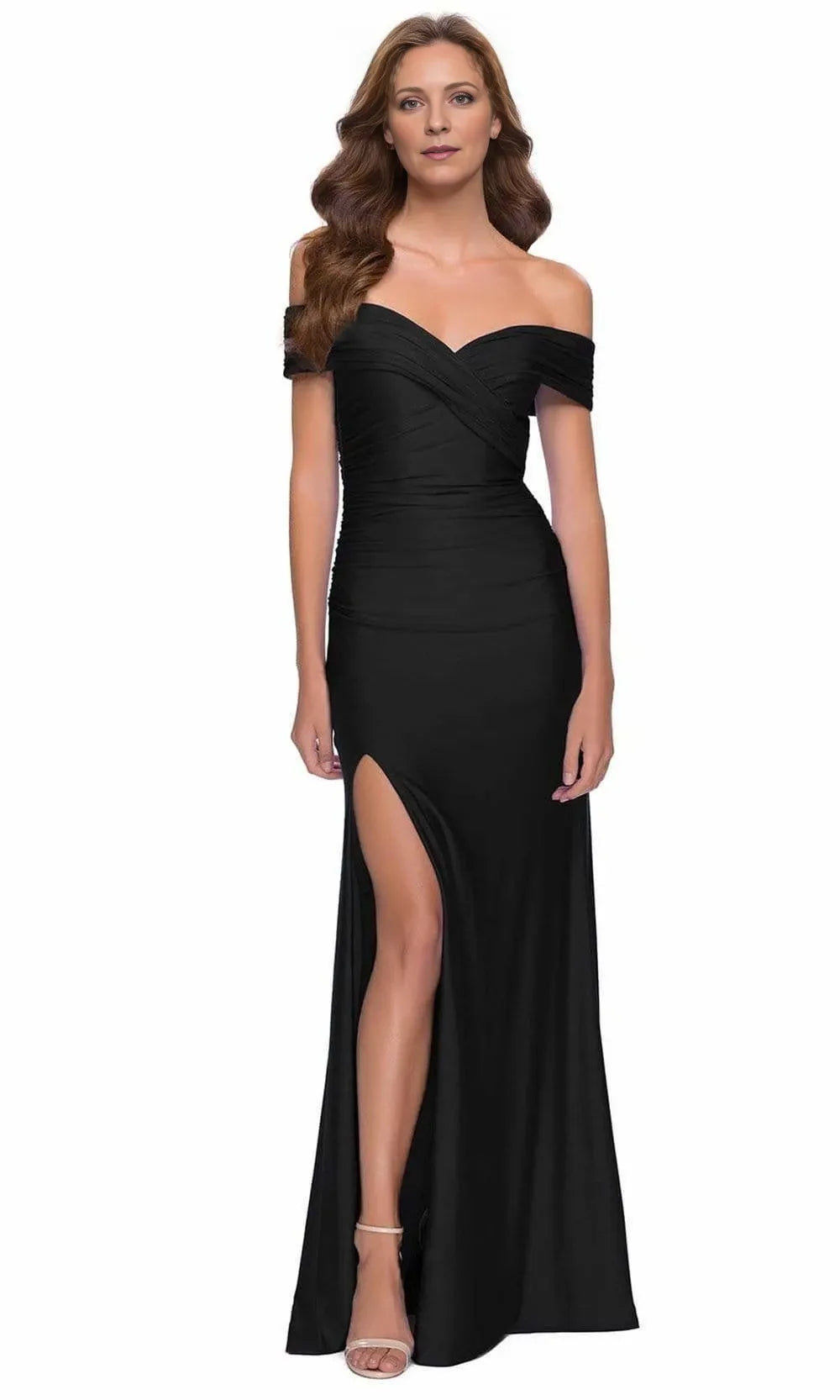 Off-Shoulder Sleeveless Sheath Classic Floor length Prom Dress For Sale For Women