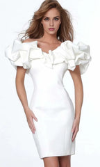 Off-Shoulder Sleeveless Sheath Simple Short Prom Dress For Sale For Women