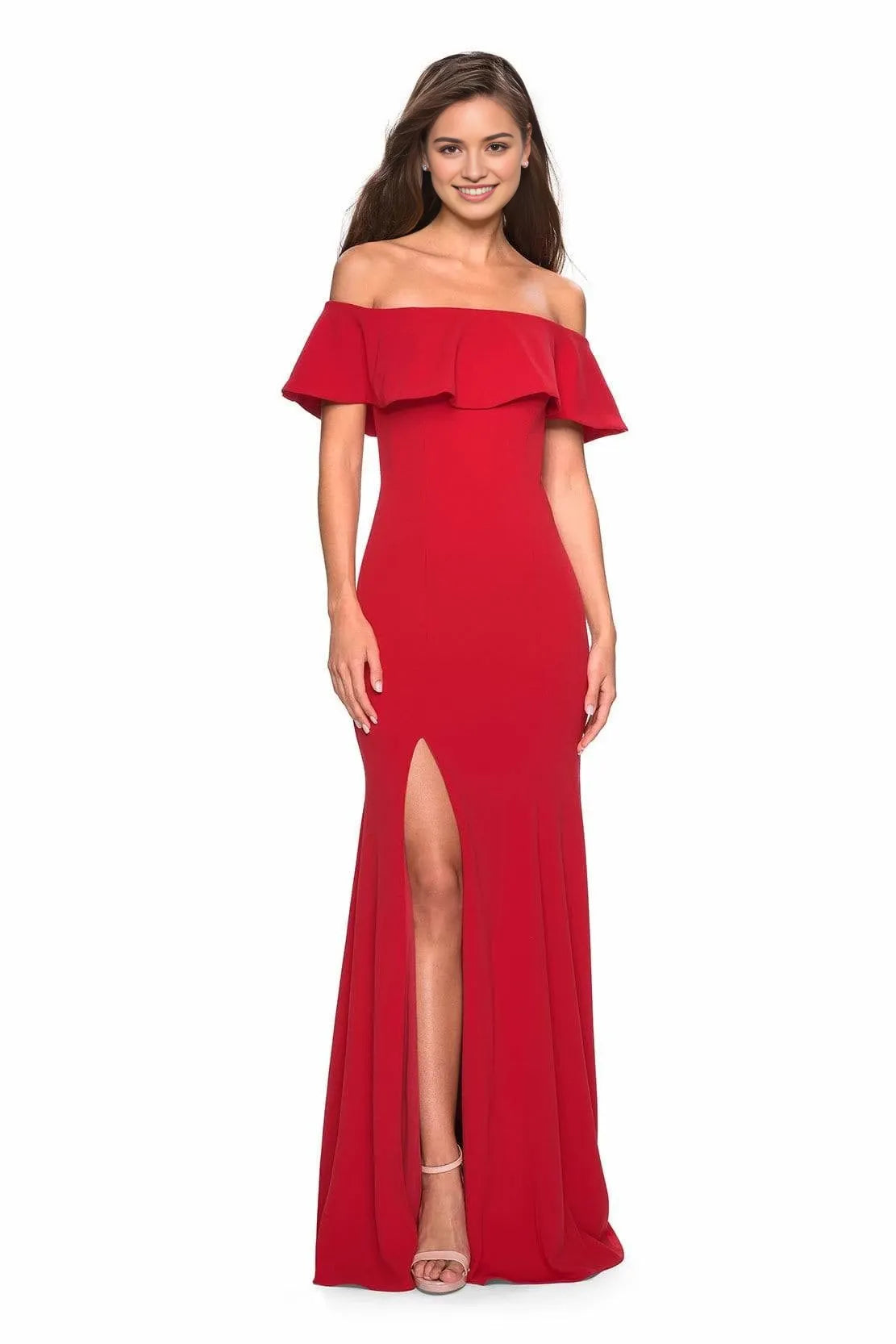 Off-Shoulder Sleeveless Trumpet Vintage Off the shoulder Floor Length Prom Dress Hot Sale For Ladies