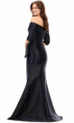 Off Shoulder Half Sleeves Trumpet Mermaid Floor length Long Prom Dress Hot Sale For Ladies