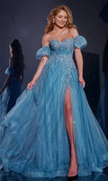 Off Shoulder Sleeveless A-line Gorgeous Floor length Prom Dress For Sale For Women
