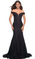 Off Shoulder Sleeveless Mermaid Elegant Floor length Long Prom Dress For Sale For Ladies