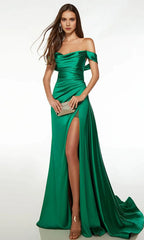 Off Shoulder Sleeveless Mermaid Modern Off the shoulder Floor length Prom Dress Hot Sale For Women