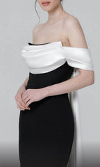 Off Shoulder Sleeveless Sheath Fashion Floor length Prom Dress Hot Sale For Women