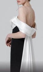 Off Shoulder Sleeveless Sheath Fashion Floor length Prom Dress Hot Sale For Women