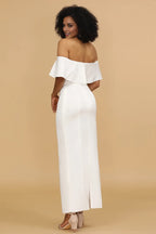 Off the Shoulder Sleeveless Sheath Classic Off the shoulder Ankle Length Prom Dress Hot Sale For Women