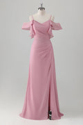 Off the shoulder Sleeveless A-Line Vintage Floor Length Prom Dress Hot Sale For Women