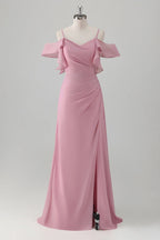 Off the shoulder Sleeveless A-Line Vintage Floor Length Prom Dress Hot Sale For Women