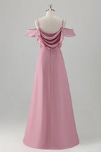 Off the shoulder Sleeveless A-Line Vintage Floor Length Prom Dress Hot Sale For Women