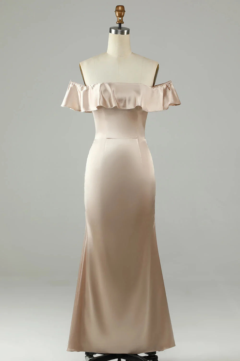 Off the shoulder Sleeveless Mermaid Romantic Ankle length Party Dress Hot Sale For ladies