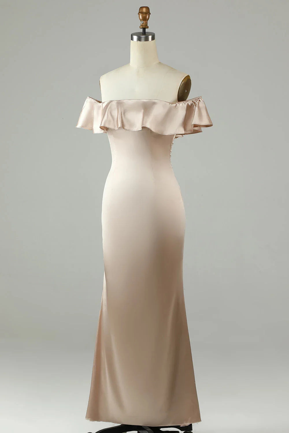 Off the shoulder Sleeveless Mermaid Romantic Ankle length Party Dress Hot Sale For ladies