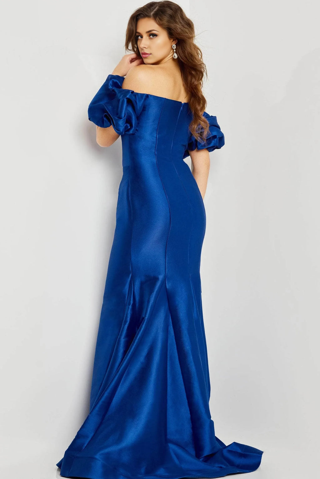 Off the shoulder Sleeveless Mermaid Simple Floor length Long Prom Dress Hot Sale For Ladies