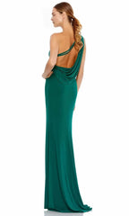 One-Shoulder Sleeveless Sheath Vintage Off the shoulder Floor Length Prom Dress Hot Sale For Ladies