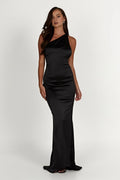 One Shoulder Elegant Prom Dresses for Ladies Sleeveless Backless Plus Size Beautiful Floor Length Prom Dresses