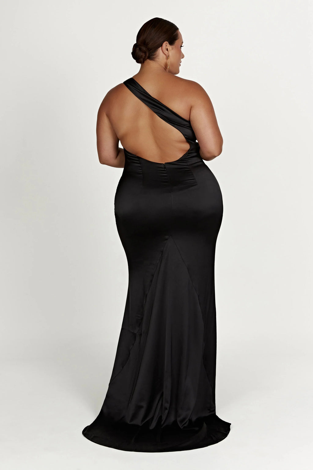 One Shoulder Elegant Prom Dresses for Ladies Sleeveless Backless Plus Size Beautiful Floor Length Prom Dresses