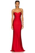 Opulent Sheath Strapless Sleeveless Embellished Front Floor Length Evening Dress