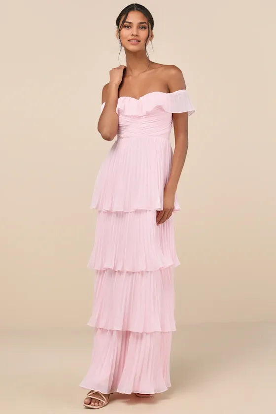Dress Classic Emerald Pleated Off-the-Shoulder Maxi Dress Evening Dress A-Line Sleeveless Sweetheart Neck Prom Dress