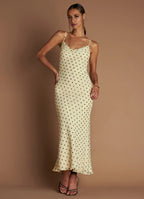 Playful Mermaid Spaghetti Strap Sleeveless Bow Back Floor Length For Ladies Prom Dress