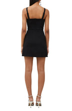 Playful Square Neck Sleeveless Bow Accent Zip Back Short Length Homecoming Dress