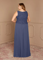 Dress Stormy Sheath Square Neck Sequins Plus Size Mother Of The Bride Dress Floor-Length Three-Quarter Sleeve Scoop Back Mother of the Bride Dress