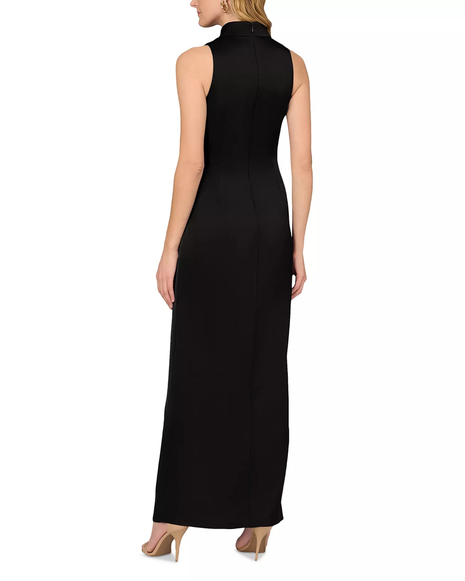 Polished Jumpsuit Halter V Neck Sleeveless Zipper Back Floor Length For Sale Prom Outfit