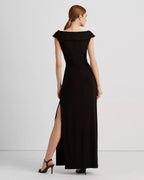Polished Sheath Off the Shoulder Sleeveless Open Back Floor Length For Ladies Prom Dress