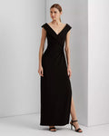 Polished Sheath Off the Shoulder Sleeveless Open Back Floor Length For Ladies Prom Dress