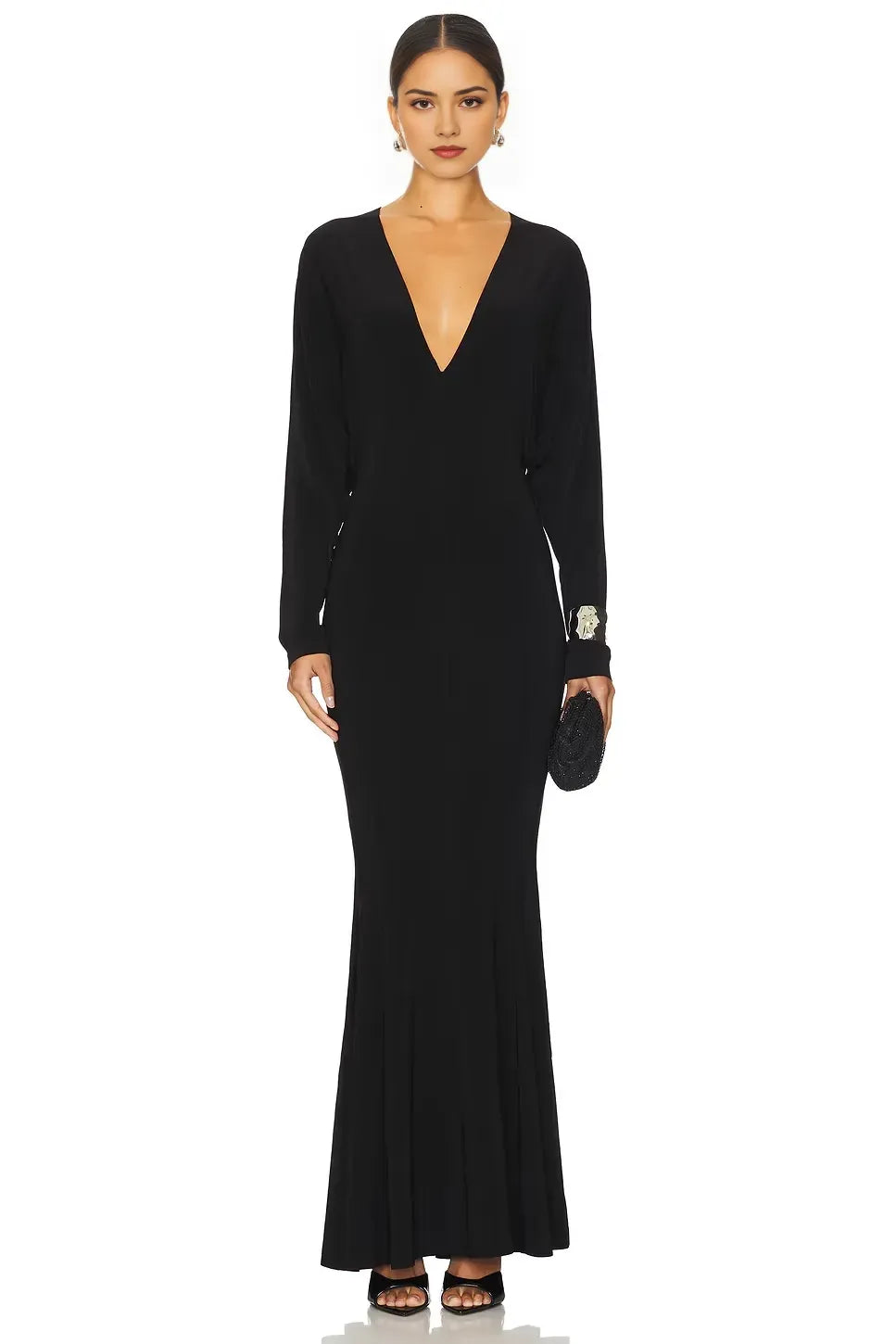 Glamorous Mermaid Halter Neck Sleeveless Zipper Back Floor Length Evening Dress