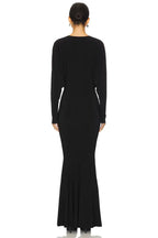 Glamorous Mermaid Halter Neck Sleeveless Zipper Back Floor Length Evening Dress