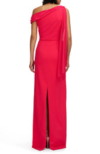 Pretty Sheath One Shoulder Sleeveless Draped Back Floor Length Evening Dress