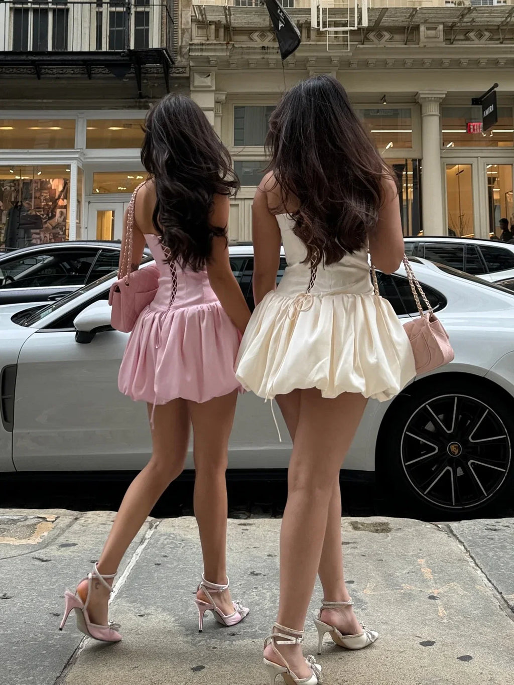 Pretty A-Line/Princess Strapless Sleeveless Criss Cross Back Short-Mini Homecoming Dress