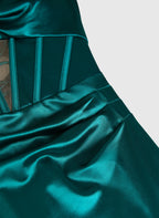 Pretty Mermaid Spaghetti Straps Sleeveless Floor-Length Prom Dress