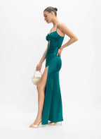 Pretty Mermaid Spaghetti Straps Sleeveless Floor-Length Prom Dress