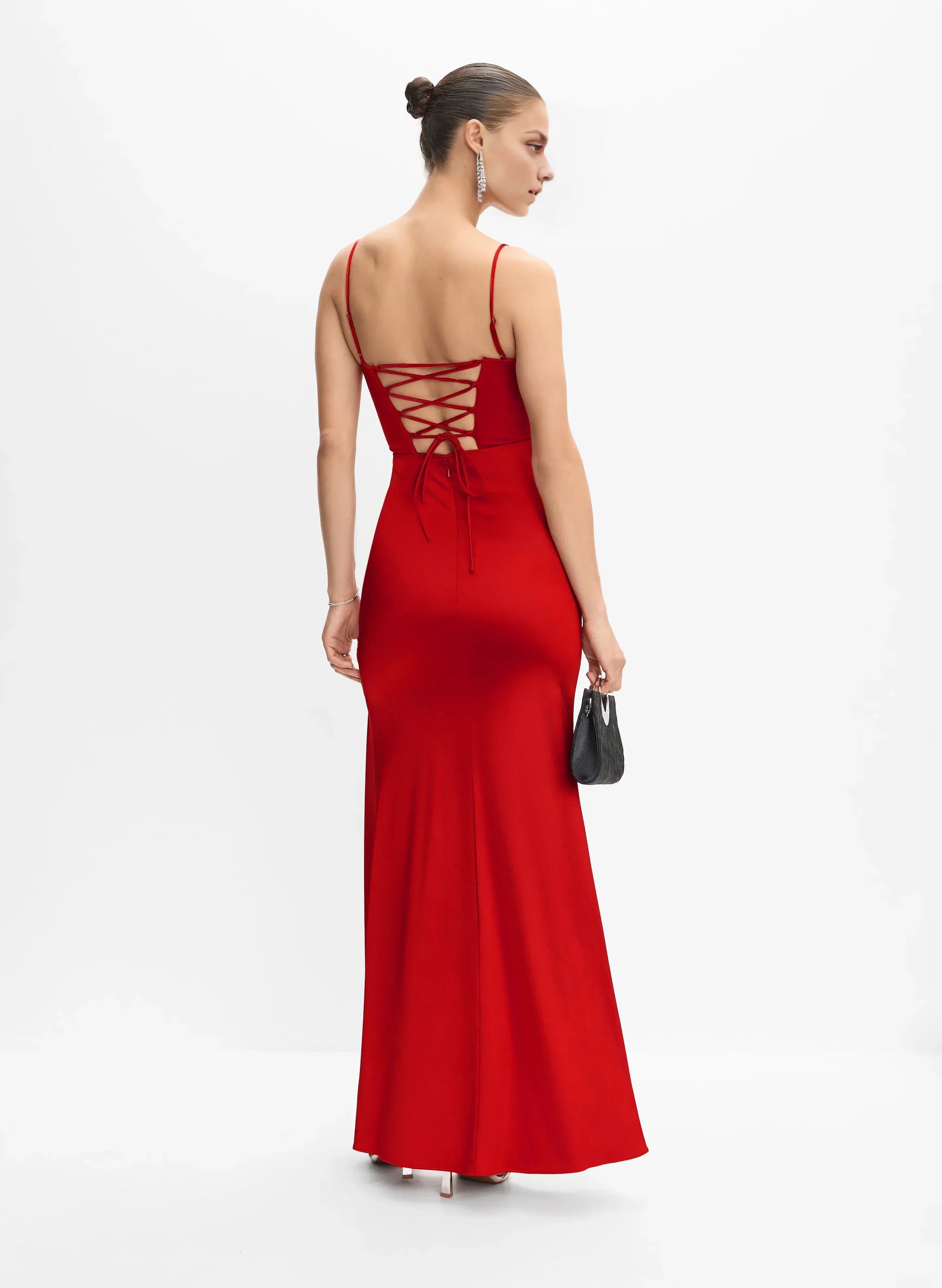 Mermaid Spaghetti Straps Sleeveless Floor-Length Prom Dress