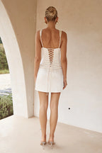 Pretty Sheath/Column Square Neck Sleeveless Short-Mini Homecoming Dress