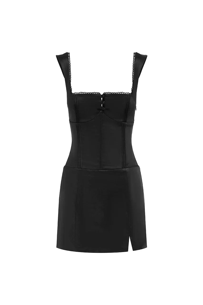 Pretty Sheath/Column Square Neck Sleeveless Short-Mini Homecoming Dress