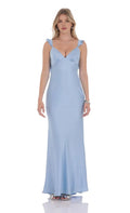 Pretty Sheath/Column V Neck Sleeveless V Back Floor-Length Prom Dress