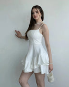 Pretty Spaghetti Straps Sleeveless A Line Ruffles Short-Mini Homecoming Dress