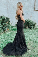 Red Strapless Sweetheart Corset Criss Cross Back Mermaid Prom Dress