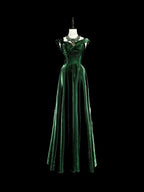 Regal A-Line Off Shoulder Sleeveless Lace-Up Back Floor-Length Gala Evening Dress
