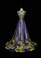 Regal A-Line Sweetheart Spaghetti Strap Zip Back Floor-Length Gala Dress