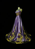 Regal A-Line Sweetheart Spaghetti Strap Zip Back Floor-Length Gala Dress