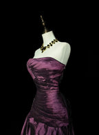 Regal Mermaid Strapless Sleeveless Zip Back Floor-Length Banquet Dress