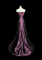 Regal Mermaid Strapless Sleeveless Zip Back Floor-Length Banquet Dress