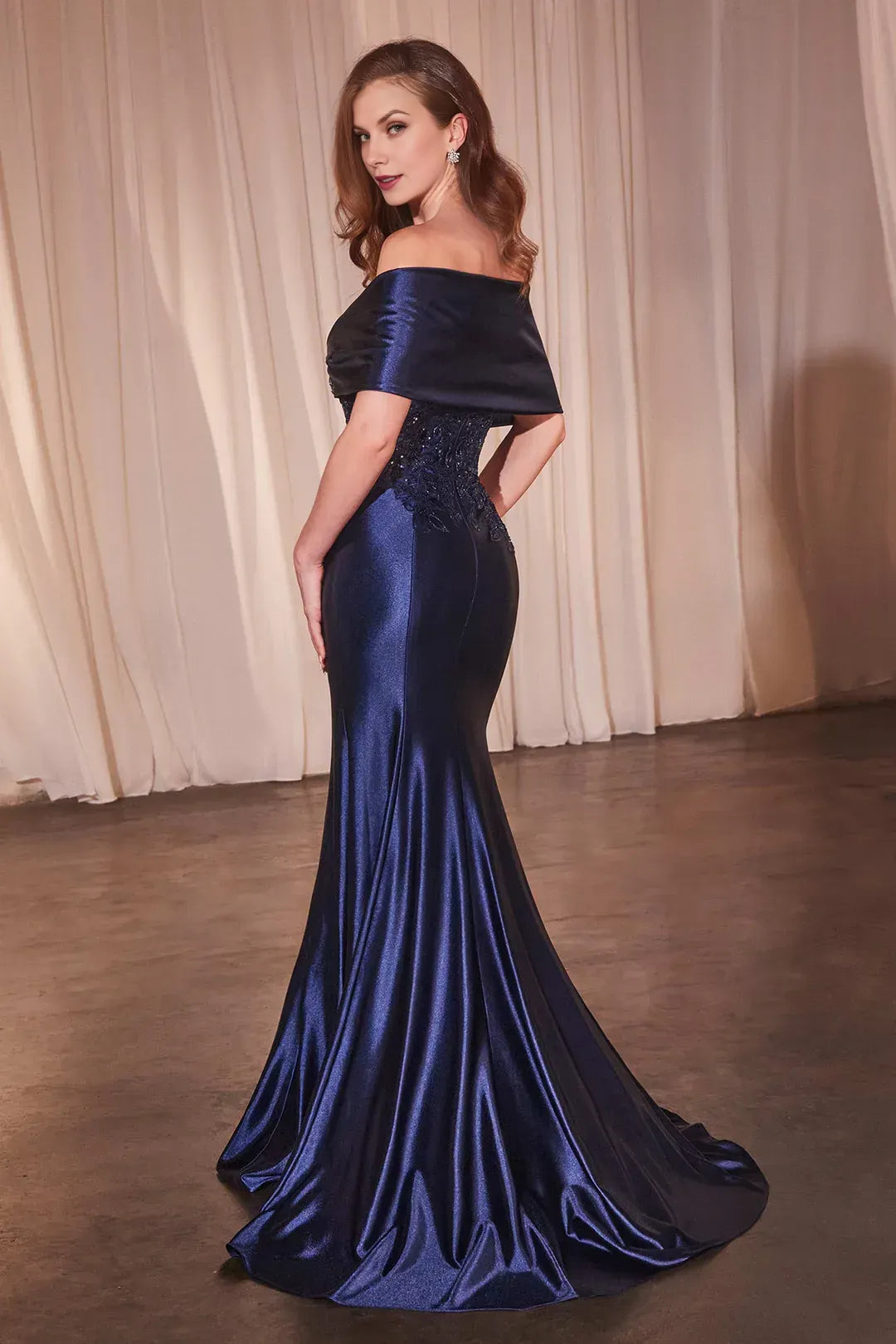 Regal Mermaid Sweetheart Off-the Shoulder Closed Back Floor Length Prom Dress