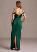 Regal Sheath Sweetheart Off the Shoulder Lace Up Back Floor Length For Ladies Prom Dress
