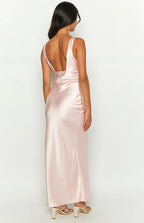 Regular Straps Sleeveless Trendy Ankle-Length Prom Party Dresses Backless Pleats Affordable Evening Dresses No Slit