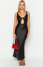 Regular Straps Sleeveless Trendy Ankle-Length Prom Party Dresses Backless Pleats Affordable Evening Dresses No Slit