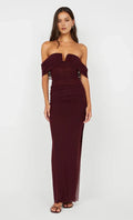 Rich Sheath Off Shoulder Sleeveless Open Back Floor Length For Ladies Prom Dress