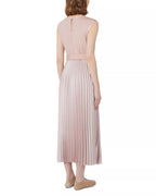 Romantic A Line Crew Neck Sleeveless Keyhole Back Floor Length For Adults Prom Dress